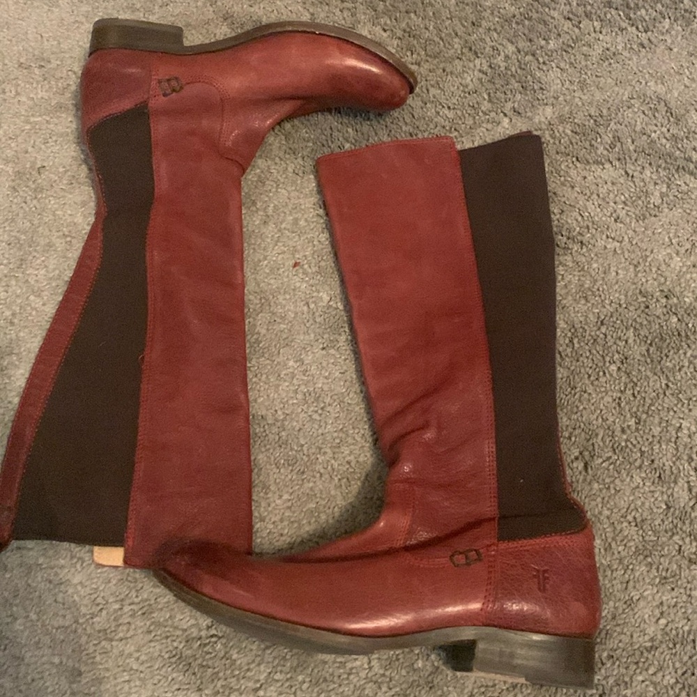 Women's Molly Gore Tall Riding Boot,Burnt Red.  Size 7. No longer in production